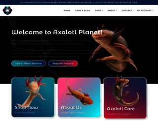 axolotlplanet.com screenshot