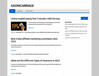 axoncarriage.com screenshot