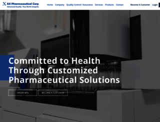 axpharmaceutical.com screenshot