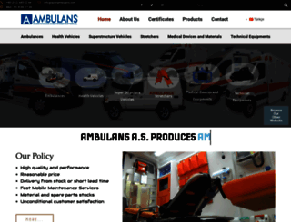 ayanambulans.com screenshot