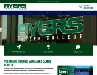 ayers.edu screenshot