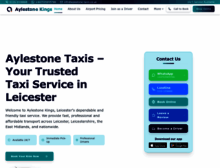aylestone-taxis.co.uk screenshot