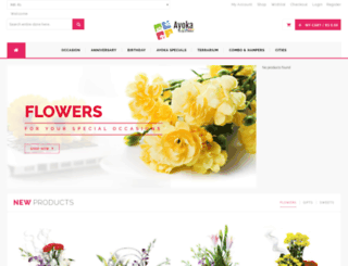 ayokaflowers.com screenshot