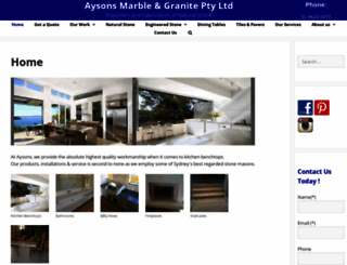 aysons.com.au screenshot
