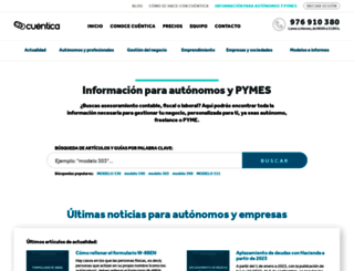 ayuda.cuentica.com screenshot