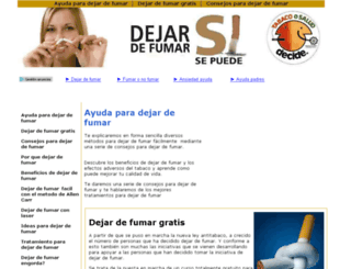 ayudaparadejardefumar.org screenshot