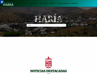 ayuntamientodeharia.com screenshot