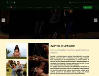 ayurclinic.com.au screenshot