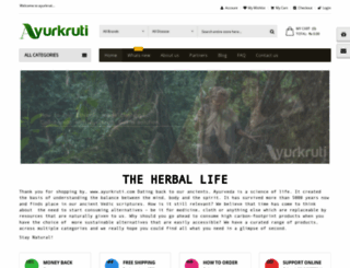 ayurkruti.com screenshot