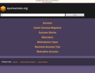 ayursuccess.org screenshot