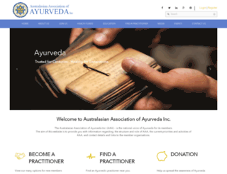 ayurved.org.au screenshot