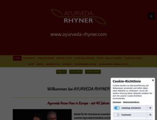 ayurveda-rhyner.com screenshot