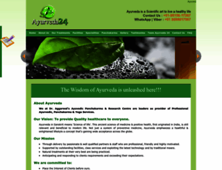 ayurveda24.co.in screenshot