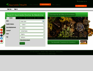 ayurveda4health.com screenshot