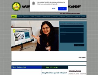 ayurvedacareer.com screenshot