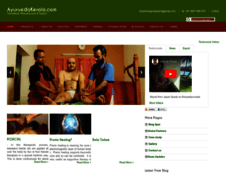 ayurvedakerala.com screenshot