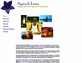 ayurvedaliving.com screenshot
