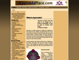 ayurvedaplace.com screenshot