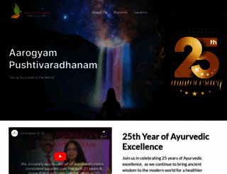 ayurvedasanthigram.com screenshot