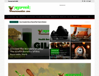 ayurvedhomeremedies.com screenshot