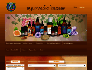 ayurvedicbazaar.com screenshot