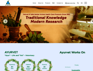 ayurvet.com screenshot