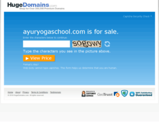ayuryogaschool.com screenshot