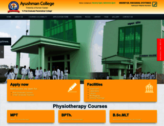 ayushmancollege.com screenshot