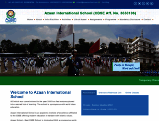 azaanschool.com screenshot