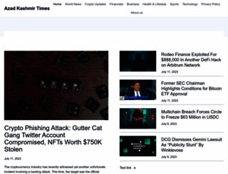 azadkashmirtimes.com screenshot