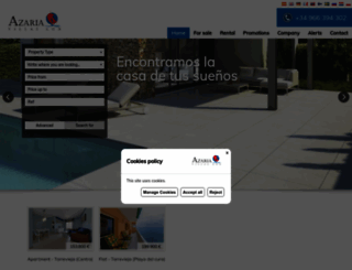 azariavillaslux.com screenshot