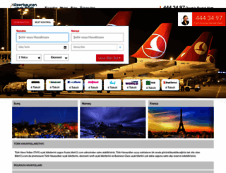 azerbaycanucakbileti.com screenshot