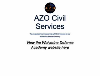 azocivilservices.com screenshot