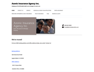 azonicinsurance.com screenshot