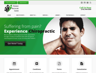 azsanleandrochiropractic.com screenshot