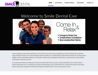 azsmiledental.com screenshot