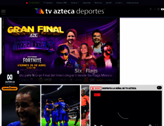 aztecadeportes.com screenshot