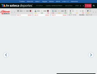 aztecadeportes.mx screenshot