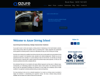 azuredrivingschool.com.au screenshot