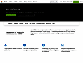 azureiotcentral.com screenshot