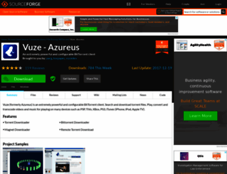 azureus.sourceforge.net screenshot