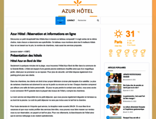 azurhotel.fr screenshot