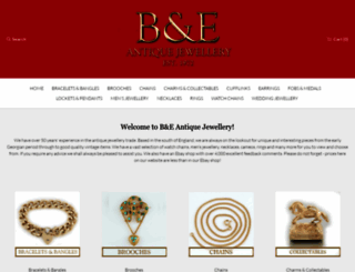 b-e-antiquejewellery.co.uk screenshot