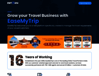 b2b.easemytrip.com screenshot