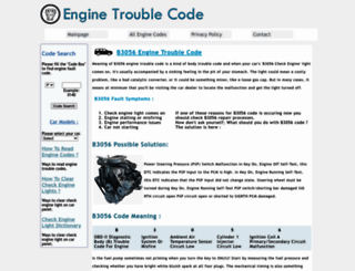 b3056.enginetroublecode.com screenshot