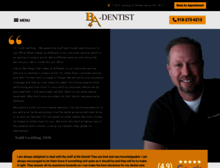ba-dentist.com screenshot
