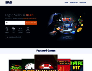 baazimobilegaming.com screenshot