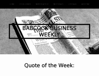 babcockbusinessweekly.wordpress.com screenshot