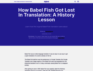 babelfish.altavista.digital.com screenshot