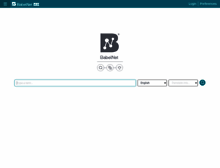 babelnet.org screenshot